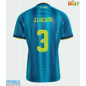 Billiga Colombia Jhon Lucumi #3 Bortatröja VM 2026 Kortärmad